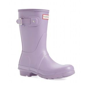Hunter Lilac Thundercloud Short Boots Size 8